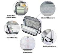 Amooorous Argento Bianco Lusso Texture Marmo Matita Bag Grande Capacità Portapenne con Scomparto Cancelleria Penna Borsa per le Donne College bolsas para lapices