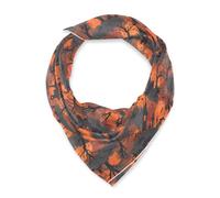 Amooorous Artigianato Nebbia Design Halloween Arancione Nero Quadrato di seta testa di capelli sciarpa foulard regali essenziali per le donne per la sciarpa di Natale bufanda para mujer