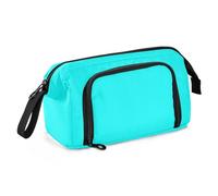 Amooorous astucci di grande capacità grande astuccio con cerniera astuccio per adolescenti per adulti forniture scolastiche preppy ciano acqua tinta unita puro pianura