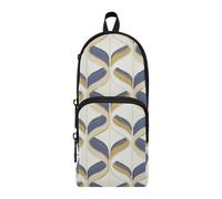 Amooorous Astuccio per matite a 3 scomparti in nylon a righe geometriche dal design colorato per studenti universitari astuccio di grande capacità per ragazze cancelleria per ragazzi scuola media 1600