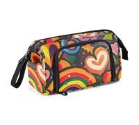 Amooorous Astuccio per matite di grande capacità, astuccio per la scuola, multifunzionale, per adulti, per ufficio preppy e scarabocchi