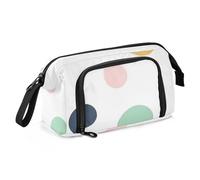 Amooorous Astuccio portapenne grande capacità con cerniera astuccio con scomparto per matite per scuola per uomo scuola media paradiso circolare