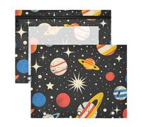 Amooorous Astuccio robusto con 3 fori per lettere formato A4, confezione da 2 pezzi, per studenti, classe universo