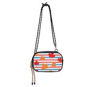 Amooorous Autunno Foglie d'Acero Nero Crossbody Borse Donna Trendy con Slot per Carte di Credito Borse a Spalla Donna Fai una passeggiata bolso impermeabile para mujer