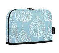 Amooorous Azzurro Foglie Matita Box Grande Capacità Penna Caso con Scomparto Cancelleria Astuccio per Studenti College Forniture scolastiche cartera para lapices escolares de nina