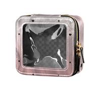 Amooorous Beauty case da viaggio trasparente con pois neri, Punto d'amore nero, 1 size