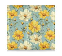 Amooorous Beauty Spring Flowers Yellow Daisy - Custodia a portafoglio in pelle con margherite gialle e porta carte di assicurazione, essenziale per documenti, patente di guida, Bellezza Primavera