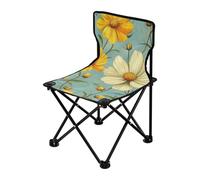 Amooorous Beauty Spring Flowers Yellow Daisy - Sedia da campeggio pieghevole per giovani, leggera, per adulti, con borsa per il trasporto, per picnic e concerti