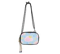 Amooorous Bella Nuvola Rosa Arcobaleno Piccola Borsa A Tracolla Uomini Pratica con Cinghia Regolabile Borse Fai una passeggiata bolsa de mano para mujer