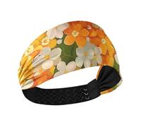 Amooorous Bellezza Fiori Primavera Siringa Umidità Wicking allenamento fasce elastiche per il sudore per la testa per il basket Atletico Sport Calcio diadema para mujer