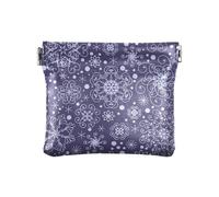 Amooorous Bianco romantico Natale fiocco di neve PU pelle piccola moneta conveniente gioielli per le donne, Fiocco di neve di Natale romantico bianco, 1 size