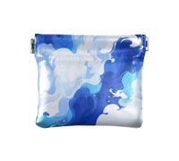 Amooorous Blu e Bianco Cielo Piccolo Portamonete In Pelle Portamonete Portatile Portamonete Organizzatori di Soldi per, Cielo blu e bianco, 1 size
