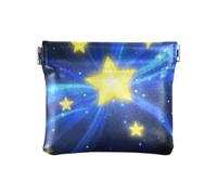 Amooorous Blu e Oro Cielo Romantico Donna Piccola Borsa In Pelle Del Cambiamento Carino Organizzazione Sacchetti per Le Donne, Cielo romantico blu e oro, 1 size