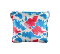 Amooorous Blu e Rosso Tie-dye PU Borsa Cambiamento in Pelle Carino Organizzazione Borse per Uomo Donna Viaggio, Tie-dye blu e rosso, 1 size