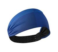 Amooorous Blu Gradiente Antiscivolo Fascia larga Elastico Hairband per Calcio Basket Tennis cintas para el pelo de mujer