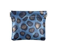 Amooorous Blu Leopard Skin Texture Donne In Pelle Portamonete Sacchetti Fancy Card Cases Money Organizers per le Donne, Texture pelle leopardata blu, 1 size