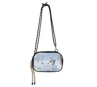 Amooorous Blue Bathing Shark Crossbody Camera Bag per le donne Comfort con slot per carte di credito Casual Phone Chest Bag Walk the dog bolso de mano para mujer