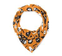 Amooorous Boo Coffin Halloween Piazza seta testa sciarpa capelli pashmina funky collo sciarpe per le donne per la testa bufanda elegante para mujer
