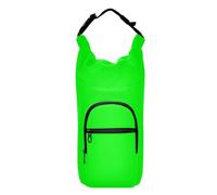 Amooorous Borsa a tracolla verde tinta unita verde tinta unita con porta bottiglia d'acqua facile da trasportare borsa per il trasporto per bottiglie d'acqua, adatta per bottiglie da 590 ml, 680 g,