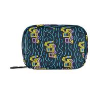 Amooorous Borsa da viaggio colorata fluorescente con scomparti staccabili, organizer per pillole giornaliere riutilizzabile per borsa, Veicolo di ingegneria fluorescente colorato, 1 size