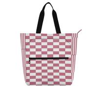 Amooorous Borsa decorativa per libri per bambini e adulti, non robusta borsa riutilizzabile per libri con cerniera, per scuola, shopping, viaggi, arcobaleno bolso para libros