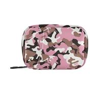 Amooorous Borsa della medicina della pesca di Brown del camuffamento con l'organizzatore portatile della pillola di viaggio degli scomparti staccabili