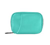 Amooorous Borsa della medicina della pianura pura di colore solido del turchese con i compartimenti staccabili dell'organizzatore portatile conveniente della pillola