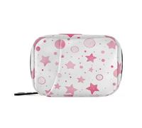 Amooorous Borsa di pronto soccorso rosa Star Bubble con scomparti staccabili attaccabile piccolo portapillole per borsa