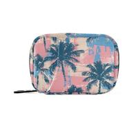 Amooorous Borsa medica Seaside Resort Coconut Grove con scomparti staccabili conveniente organizzatore della pillola della medicina per la borsa