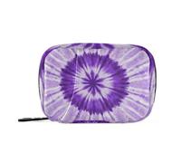 Amooorous Borsa organizer per medicinali viola sfumata con scomparti staccabili attaccabile organizer per pillole 3 volte al giorno per borsa