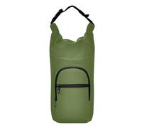 Amooorous Borsa per bottiglia d'acqua in tinta unita verde oliva scuro tinta unita borsa regolabile per bottiglie d'acqua da trekking attrezzatura da escursionismo, adatta per bottiglie da 590 ml, 680