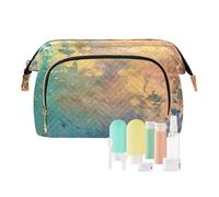 Amooorous Borsa per il trucco con illusioni colorate e sogni, leggera, per donne, da viaggio, per cosmetici da viaggio, Illusioni Colorate Sogni, 1 size