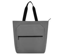 Amooorous Borsa per la spesa per bambini per ragazzi e ragazze, colore: grigio scuro, tinta unita, con cerniera, per scuola, shopping, viaggi