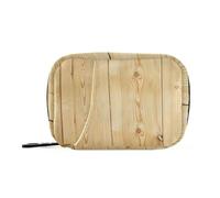 Amooorous Borsa per medicinali marrone con venature del legno con scomparti staccabili, comodo organizer per pillole per borsa