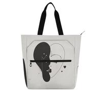 Amooorous Borsa tote decorativa per bambini e adulti, per gli amanti del giorno di San Valentino, robusta borsa tote per biblioteca, libri, borsa tote con tasche per la scuola, lo shopping
