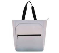 Amooorous Borsa tote decorativa per libri per bambini, donne e uomini, grigio/rosa sfumato, impermeabile, borsa della spesa riutilizzabile, borsa per la scuola e i giochi, arcobaleno para