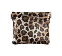 Amooorous Borse della moneta del cuoio delle donne della stampa del leopardo sacchetti fantasia mini borsa di trucco per le donne, Stampa leopardata, 1 size