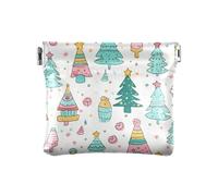 Amooorous Buon albero di Natale e regalo PU borsa cambiamento in pelle conveniente organizzatore sacchetti per uomini donne viaggio, Buon albero di Natale e regalo, 1 size