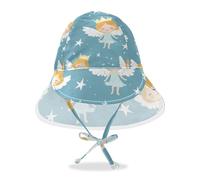 Amooorous Cappello da spiaggia per bambini con angelo alato cartone animato carino cappello da spiaggia cappello da spiaggia cappelli da ragazza protezione solare patta da viaggio cappello da nuoto