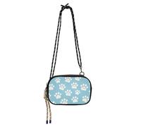 Amooorous Carino Cartone Animato Bianco Zampa Stampe Piccola Borsa Crossbody per le Donne Comfort con Cinghia Regolabile Borse Have a meal carteras para mujer originales