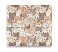 Amooorous Carino cartone animato gattino in pelle titolare carta di registrazione e assicurazione Prefetto Car Essentials Portafoglio per documenti, carte, patente, Gattino simpatico cartone animato,