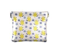 Amooorous Carino cartone animato giallo mostri da donna in pelle portamonete conveniente cambio portafoglio per donna ragazza, Carino cartone animato giallo Mostri, 1 size