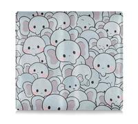 Amooorous Carino Cartoon Animal Elephant Premium Leather Toursuit auto immatricolazione e assicurazione titolare della carta Prefetto Car Essentials Portafoglio per carte, documento essenziale patente
