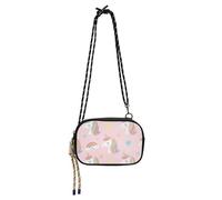 Amooorous Carino Cartoon Bianco Arcobaleno Unicorni Crossbody Camera Bag Mens Comfort con Cinghia Regolabile Sopra La Borsa A Tracolla Have a meal bolsos negros para mujeres