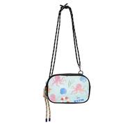 Amooorous Carino Rosa animale mare Conchiglie Crossbody Borsa Del Raccoglitore Degli Uomini Trendy con Slot per Carte di Credito Piccola Borsa A Tracolla Per Escursionismo Viaggio bolso impermeabile
