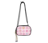 Amooorous Carino Rosa Dolce Carattere Linee Delle Donne Borse Crossbody per le Donne Comfort con Slot per Carte di Credito Borsa A Tracolla Passeggiare il cane bolsos de hombro para mujer