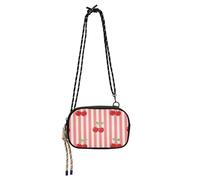 Amooorous Carino Rosso Cherry Stripes Side Bag Crossbody Donne Pratica con Slot per Carte di Credito Sopra La Borsa A Tracolla Per Escursionismo Viaggio bolsos economicos para dama