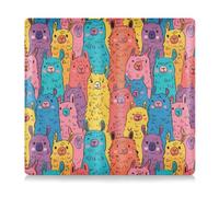 Amooorous Cartone animato Carino Colore Alpaca In Pelle Toursuit auto Registrazione e assicurazione titolare della carta Essenziale Portafoglio Caso per Documento Essenziale, Patente di Guida, Carte,