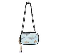 Amooorous Cartone animato Carino Grigio Balena Carino Crossbody Borse per gli Uomini Comfort con Cinghia Regolabile Sopra La Borsa A Spalla Go Shopping bolsos economicos para dama