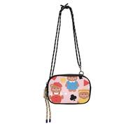 Amooorous Cartone animato Carino Marrone Poker Bear Cross Body Bag Uomo Moda con Slot per Carte di Credito Sacchetto del Telefono Cellulare Fai una passeggiata bultos de para mujeres